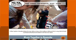 Desktop Screenshot of musictogetherinroanoke.com